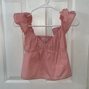 Abercrombie pink babydoll top